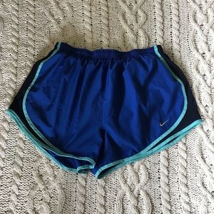 Nike running shorts.